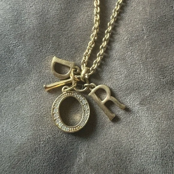 DIOR Gold Necklace with Pendant
